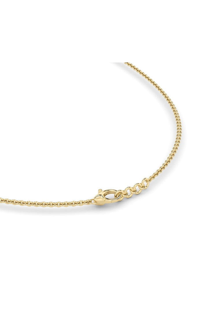 3Cttw Round Shaped Lab Grown Diamond (F/VS) Graduating half    Necklace in 14K Gold