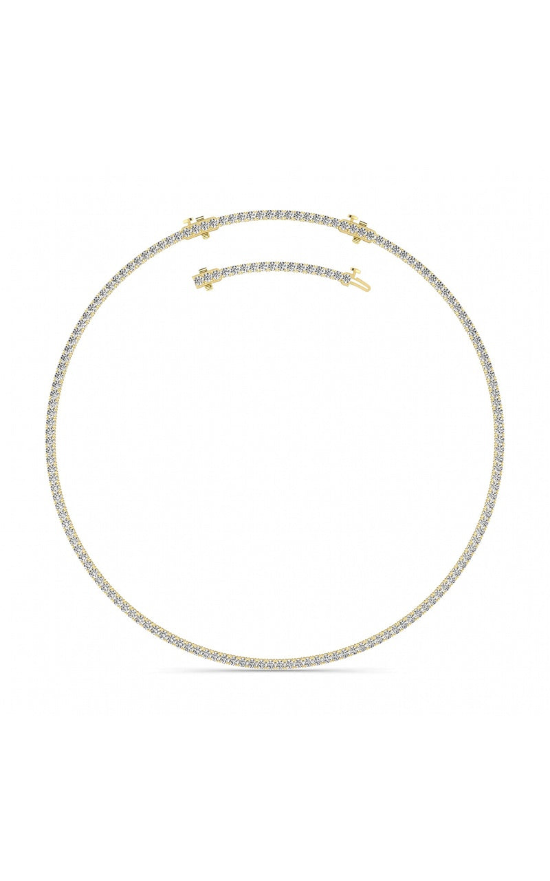 14K White Gold Necklace KJ00223N.RD-15-21F