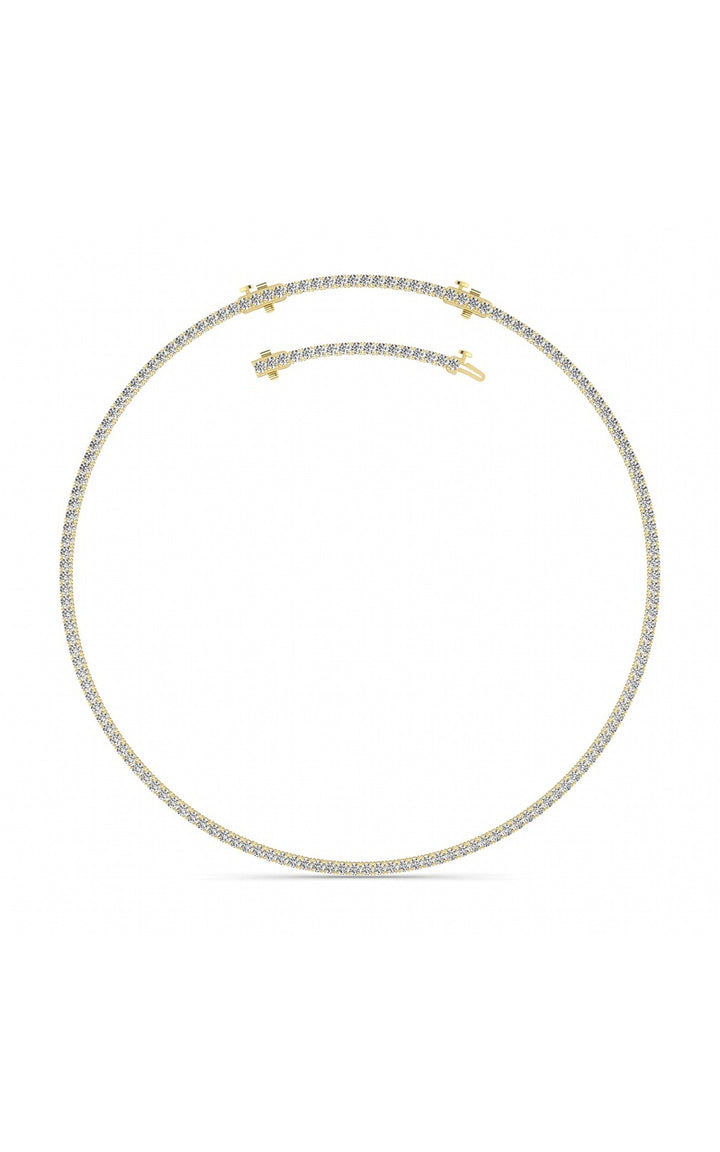 14K White Gold Necklace KJ00223N.RD-15-21F