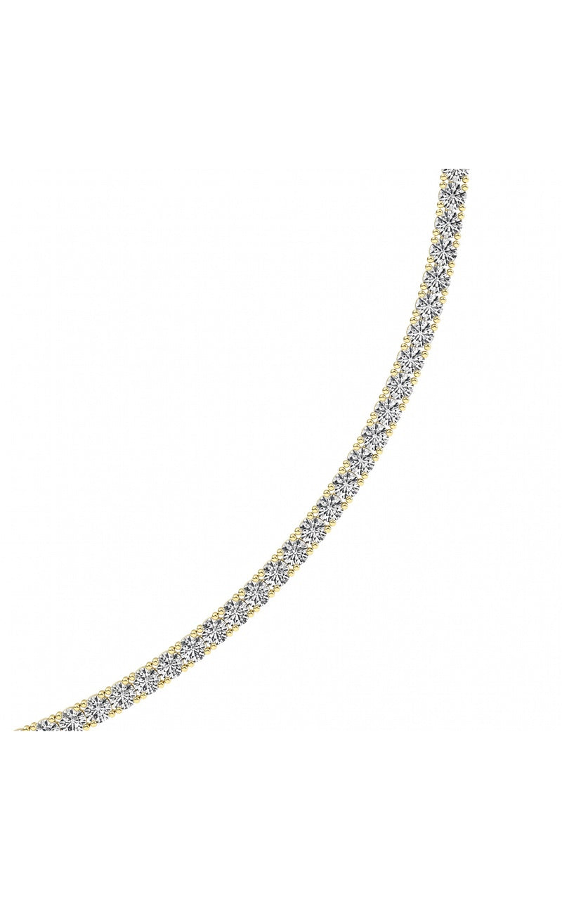 14K White Gold Necklace KJ00223N.RD-15-21F