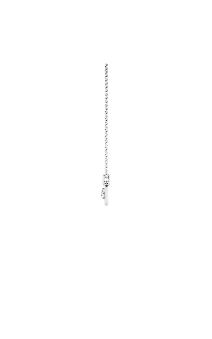 1Cttw Pear Shaped Lab Grown Diamond (F/VS) Heart Shaped Dangle Pendant in 14K Gold