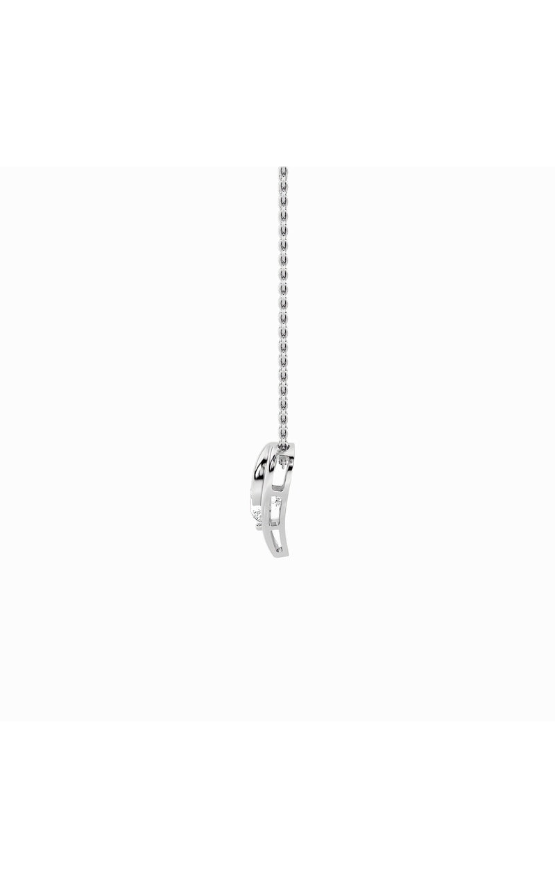 1Cttw Round Shaped Lab Grown Diamond (F/VS) Heart Shaped Pendant in 14K Gold