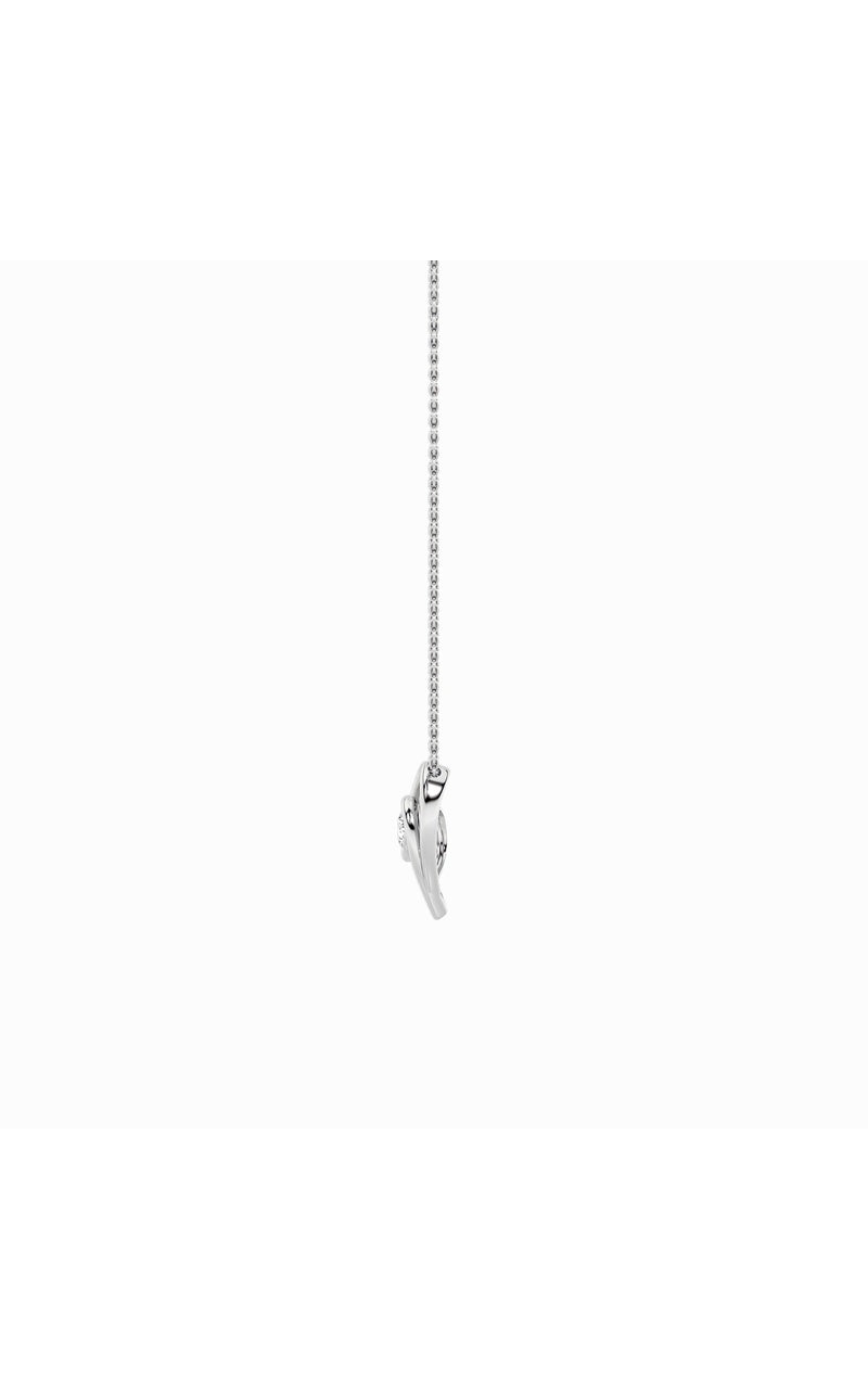 1Cttw Round Shaped Lab Grown Diamond (F/VS) HeartShaped Pendant in 14K Gold