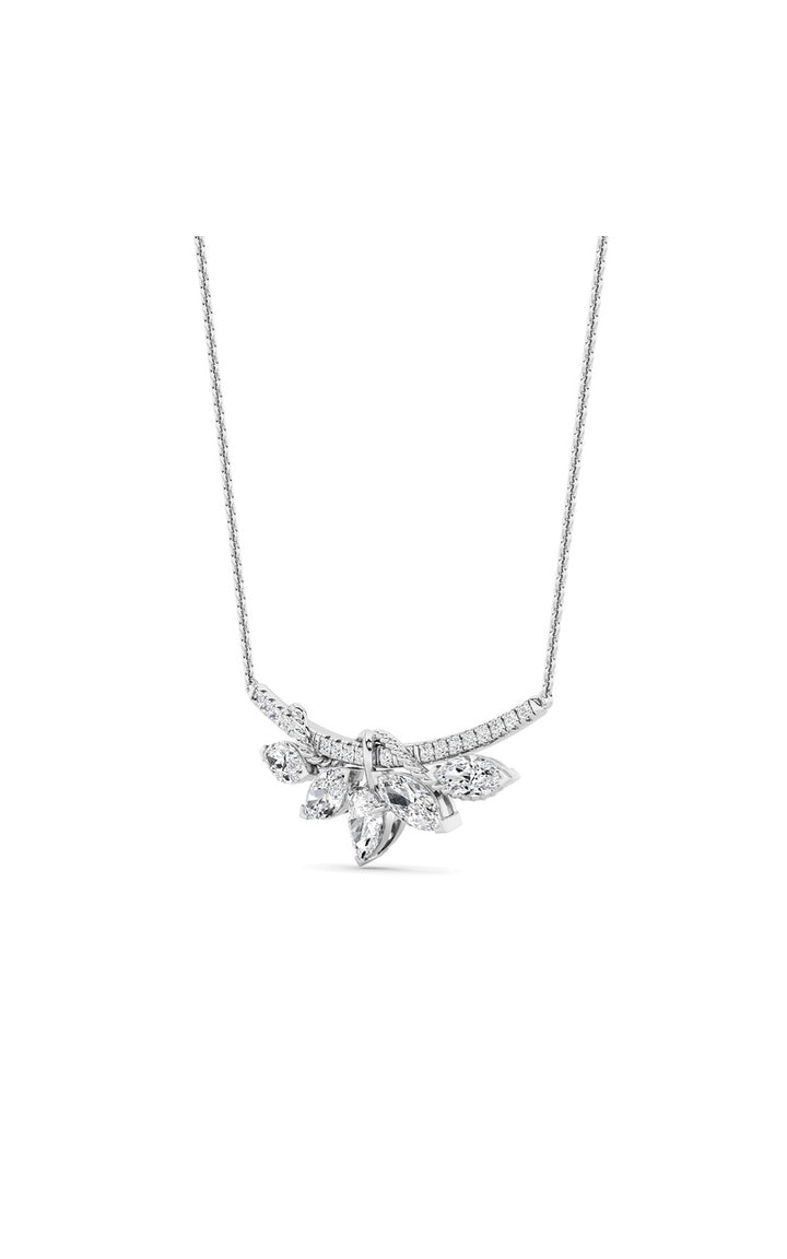 1.5Cttw Pear Shaped Lab Grown Diamond (F/VS) Necklace in 14K Gold