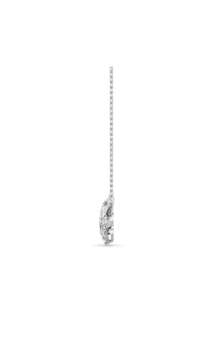 1.5Cttw Pear Shaped Lab Grown Diamond (F/VS) Necklace in 14K Gold