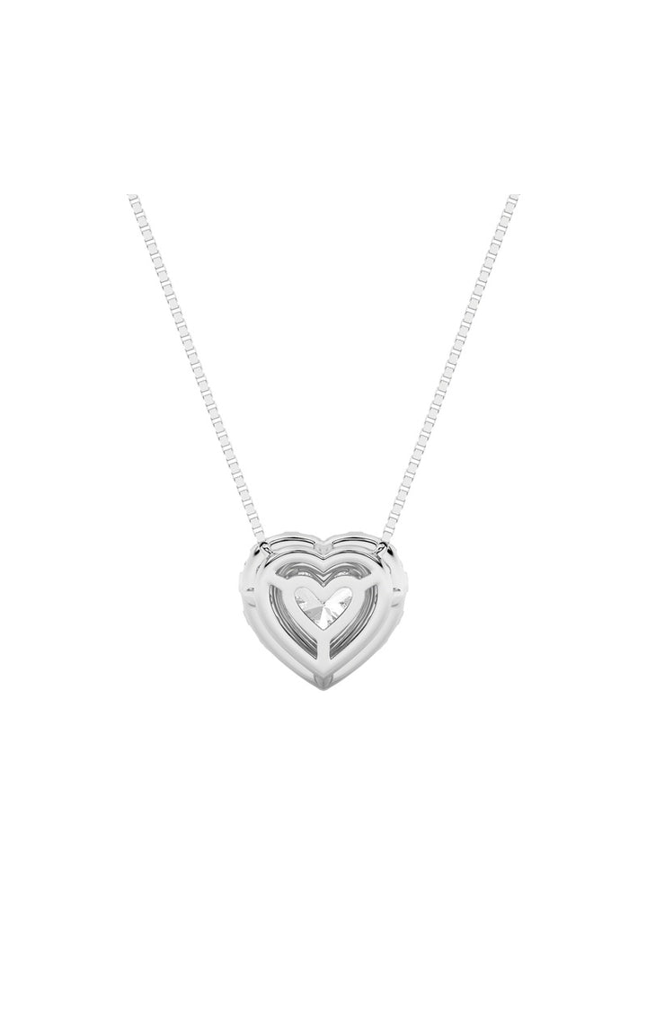 1.25Cttw Heart Shaped Lab Grown Diamond (F/VS) Heart Shaped Pendant in 14K Gold