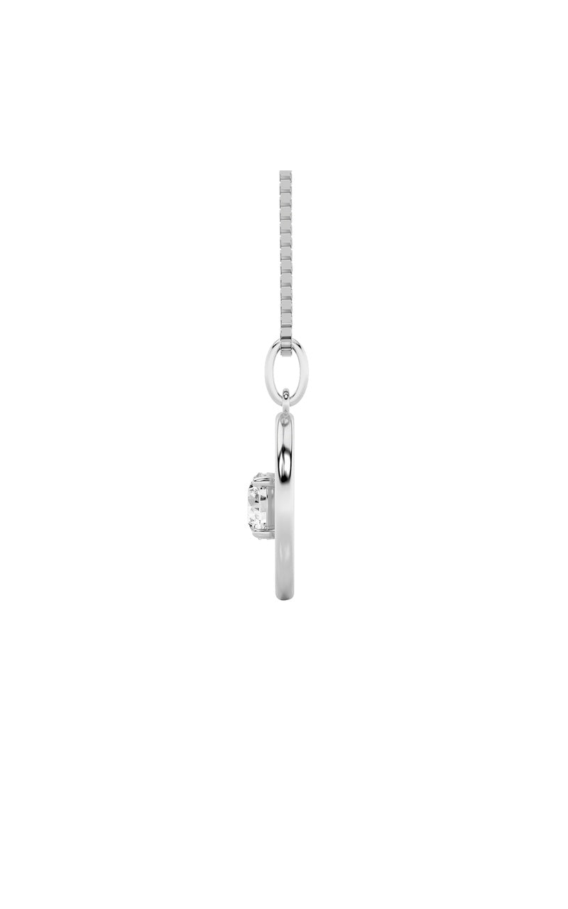 1Cttw Round Shaped Lab Grown Diamond (F/VS) Zodiac Pendant in 14K Gold