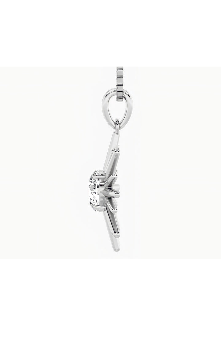 1.5Cttw Round Shaped Lab Grown Diamond (F/VS) Astralis Pendant in 14K Gold