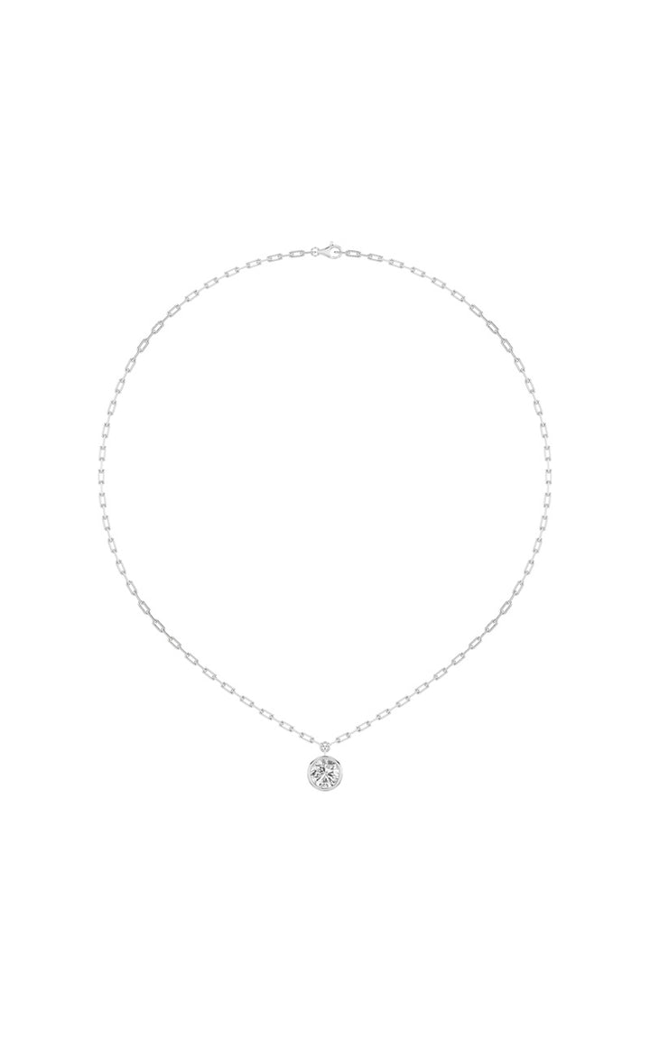 2Cttw Round Shaped Lab Grown Diamond (F/VS) Strata Chic Collection Necklace in 14K Gold