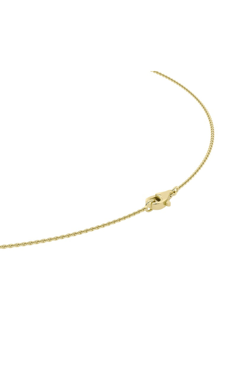 3Cttw Pear Shaped Lab Grown Diamond (F/VS) Solitaire Necklace in 14K Gold
