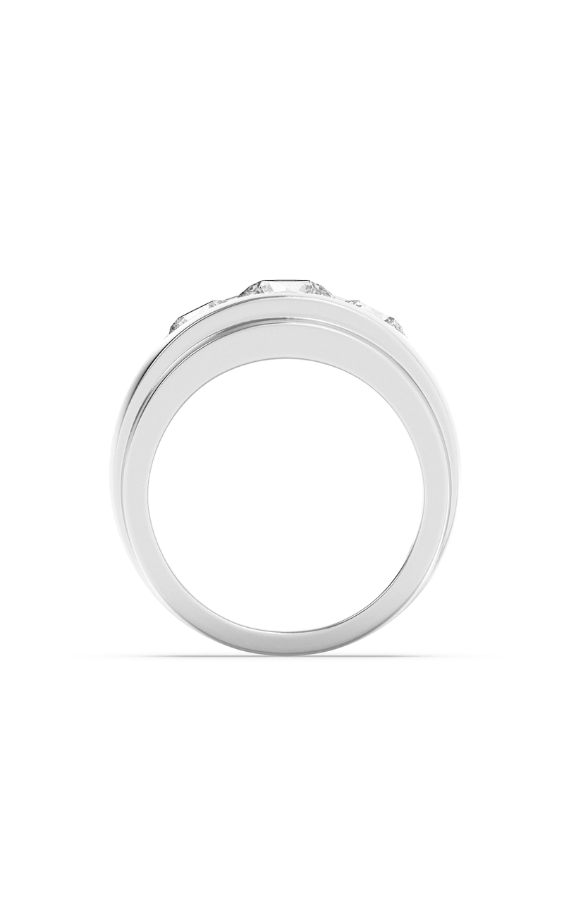 3Cttw Round Shaped Lab Grown Diamond (G/VS) Mens Ring in 14K Gold
