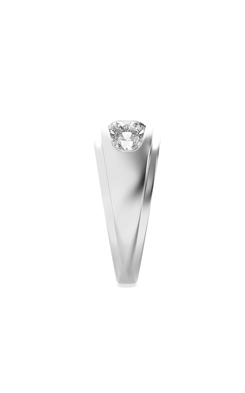 3Cttw Round Shaped Lab Grown Diamond (G/VS) Mens Ring in 14K Gold