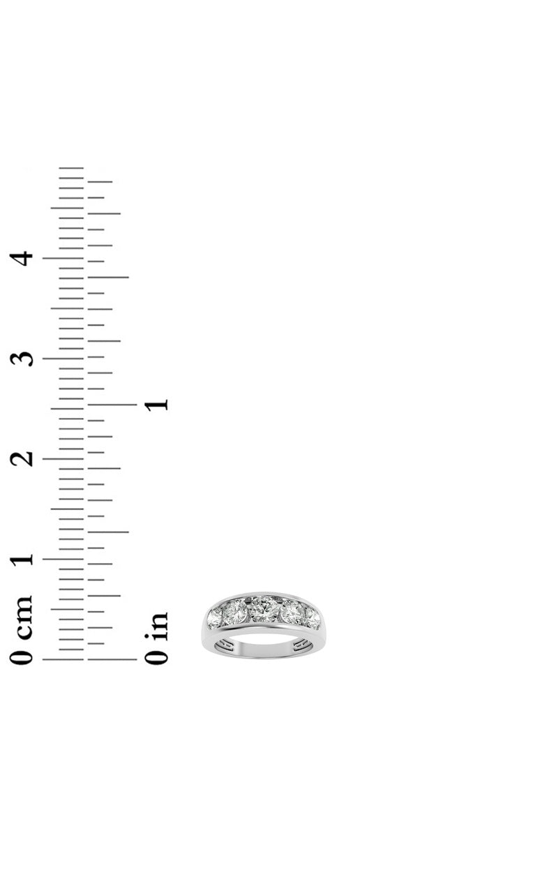 2Cttw Round Shaped Lab Grown Diamond (F/VS) Mens Ring in 14K Gold