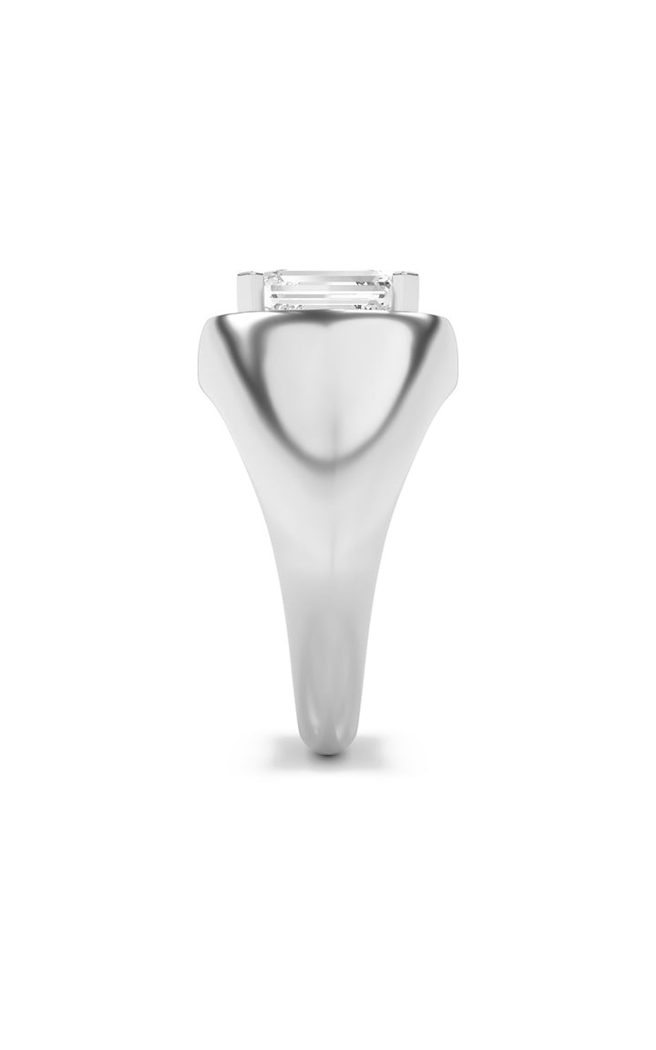 3Cttw Emerald Shaped Lab Grown Diamond (F/VS) Men&