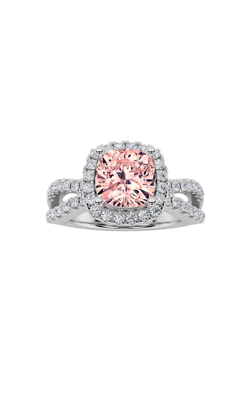 2Cttw Elongated Cushion Shaped Lab Grown Diamond (F/VS) Ring in 14K Gold