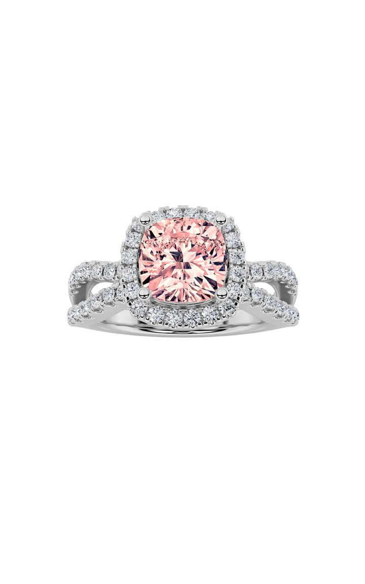 2Cttw Elongated Cushion Shaped Lab Grown Diamond (F/VS) Ring in 14K Gold