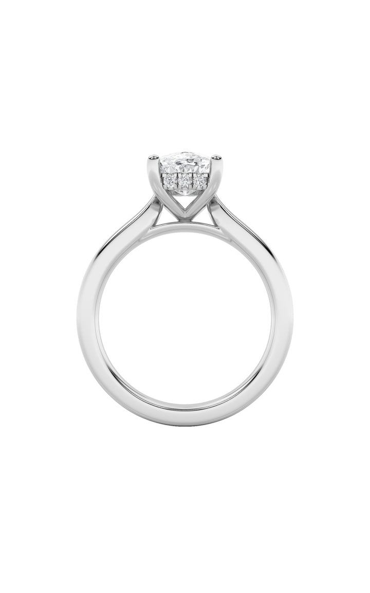 2Cttw Elongated Cushion Shaped Lab Grown Diamond (F/VS) Classic Cathedral Shank Engagement Ring in 14K Gold