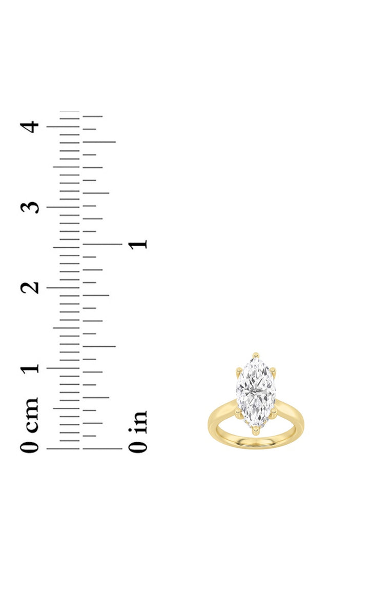 1Cttw Marquise Shaped Lab Grown Diamond (F/VS) Hidden Halo Cathedral Shank Engagement Ring in 14K Gold
