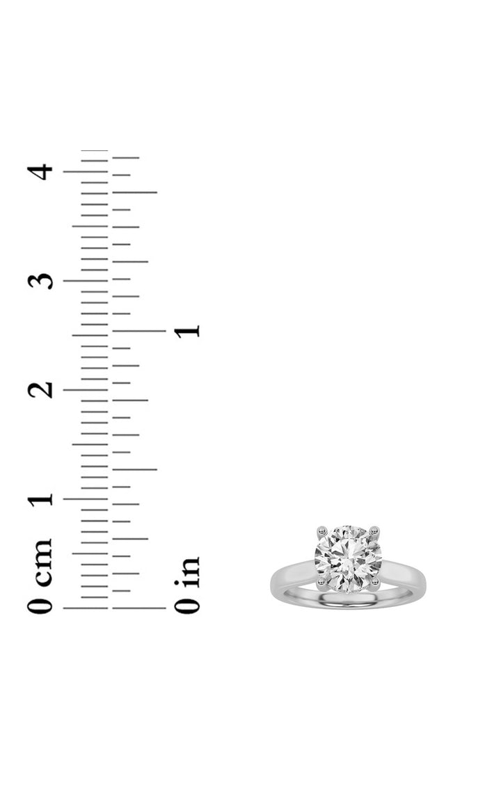 1Cttw Round Shaped Lab Grown Diamond (F/VVS) Hidden Halo Cathedral Shank Engagement Ring in 14K Gold