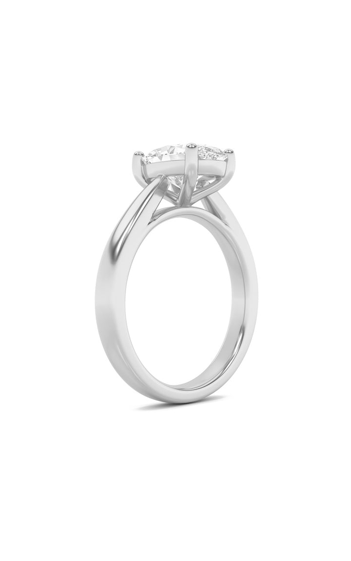 2Cttw Oval Shaped Lab Grown Diamond (F/VS) Classic Shank Solitaire Engagement Ring in 14K Gold