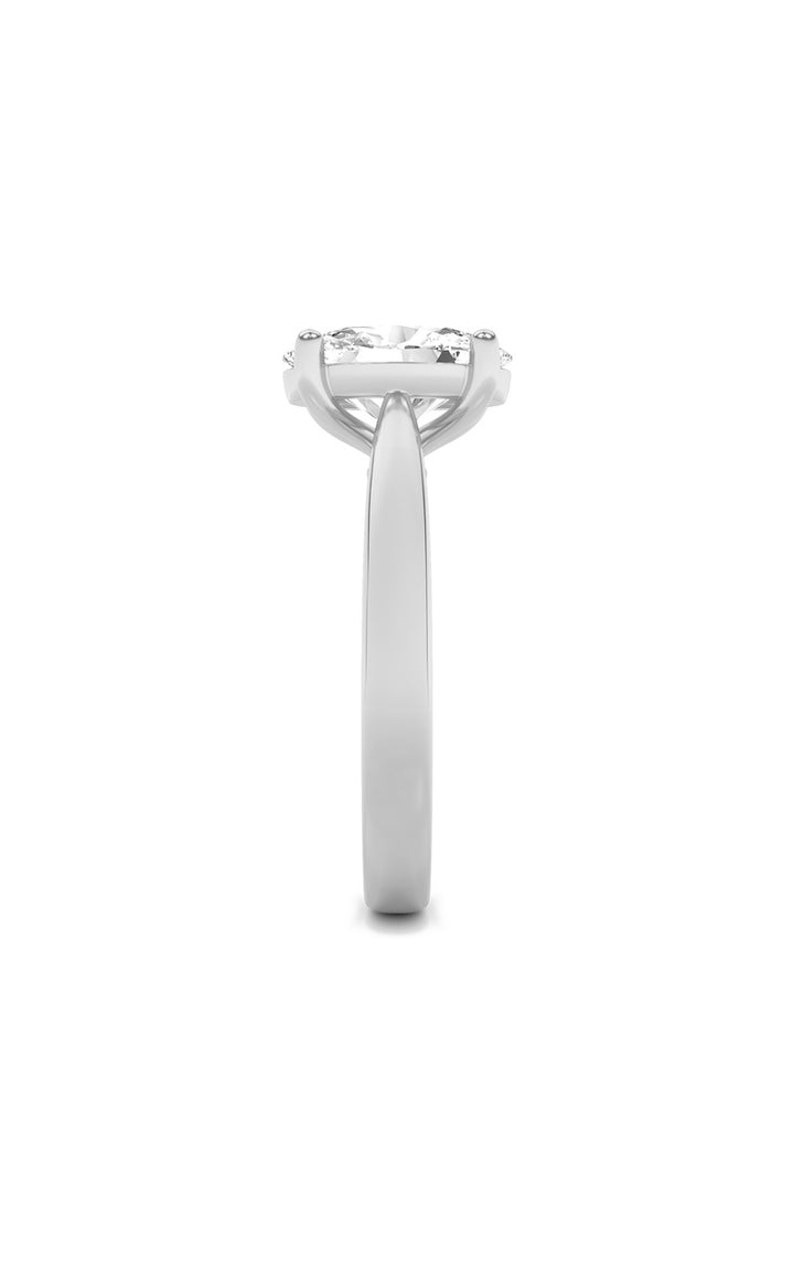 2Cttw Oval Shaped Lab Grown Diamond (F/VS) Classic Shank Solitaire Engagement Ring in 14K Gold