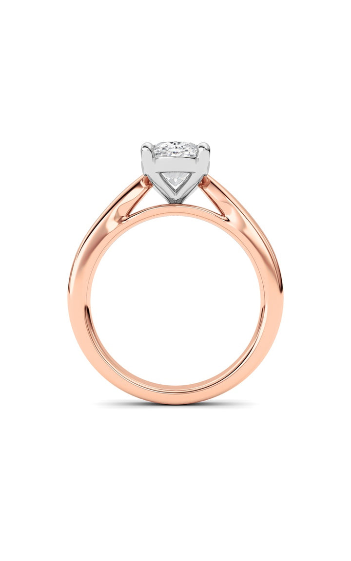 2Cttw Oval Shaped Lab Grown Diamond (F/VS) Classic Shank Solitaire Engagement Ring in 14K Gold