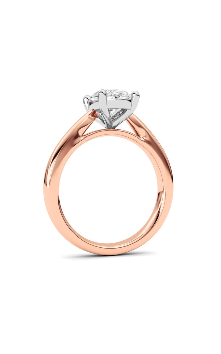 2Cttw Oval Shaped Lab Grown Diamond (F/VS) Classic Shank Solitaire Engagement Ring in 14K Gold
