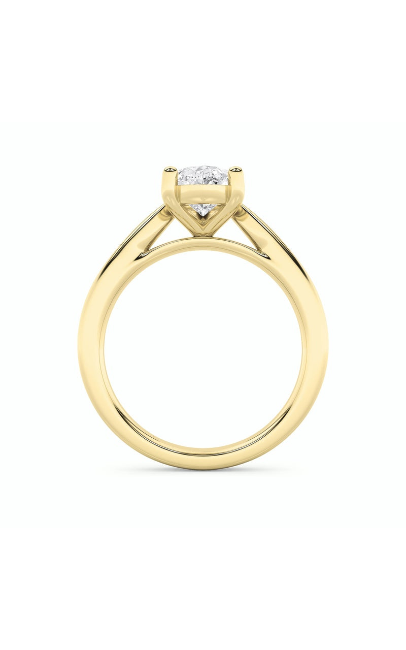 2Cttw Pear Shaped Lab Grown Diamond (F/VS) Classic Shank Solitaire Engagement Ring in 14K Gold