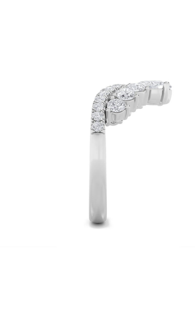 1.5Cttw Pear Shaped Lab Grown Diamond (F/VS) Fancy Contour Ring in 14K Gold