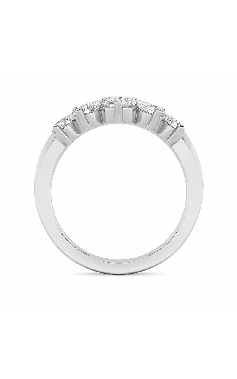 1Cttw Round Shaped Lab Grown Diamond (F/VS) FancyContour Ring in 14K Gold