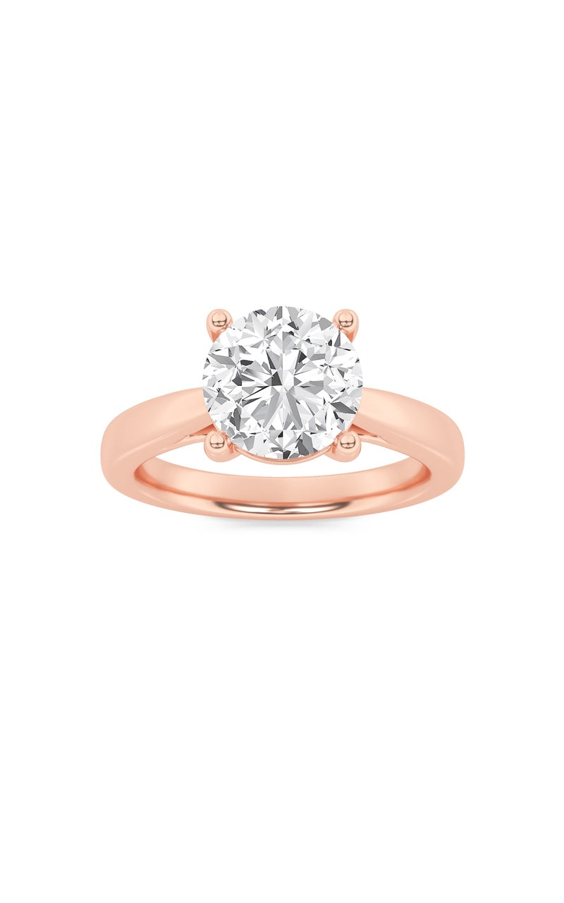 1Cttw Round Shaped Lab Grown Diamond (F/VS) Insert Jacket Ring in 14K Gold