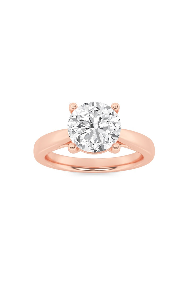 1Cttw Round Shaped Lab Grown Diamond (F/VS) Insert Jacket Ring in 14K Gold
