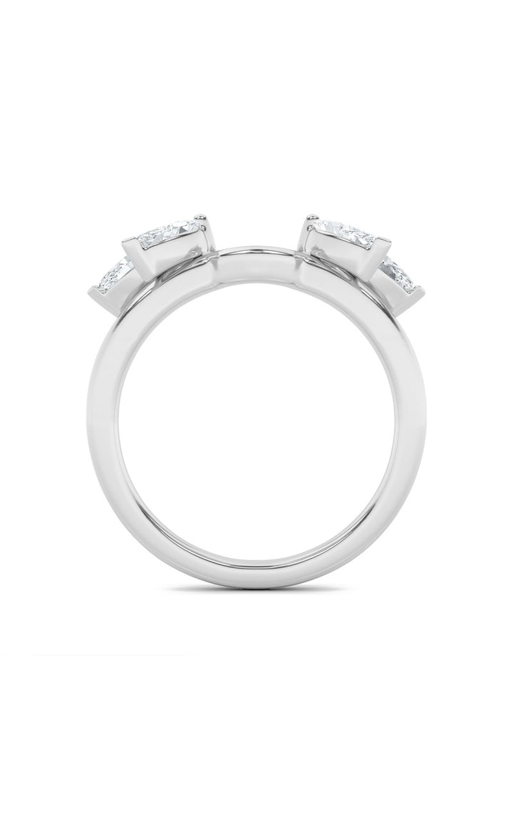 1Cttw Marquise Shaped Lab Grown Diamond (F/VS) Wrap Ring in 14K Gold