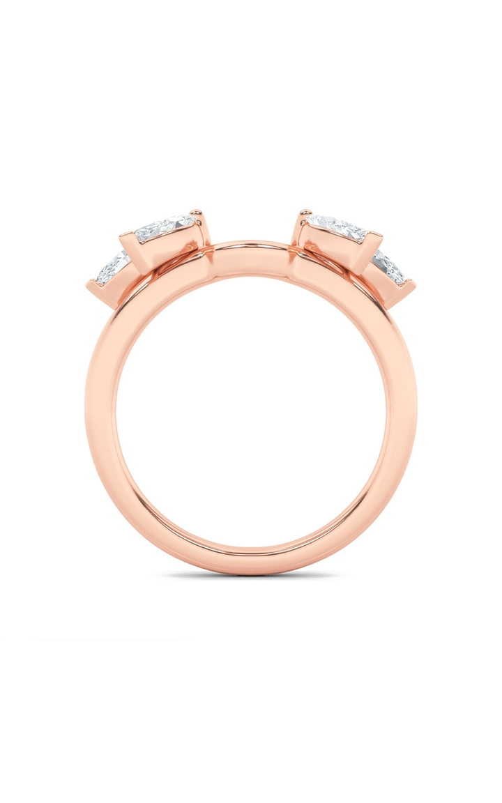 1Cttw Marquise Shaped Lab Grown Diamond (F/VS) Wrap Ring in 14K Gold