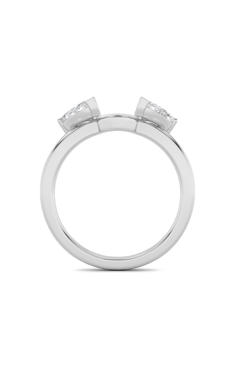 1Cttw Marquise Shaped Lab Grown Diamond (F/VS) Wrap Ring in 14K Gold