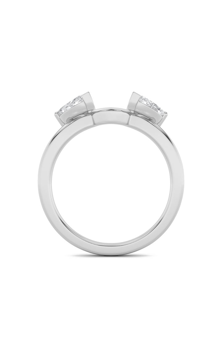 1Cttw Marquise Shaped Lab Grown Diamond (F/VS) Wrap Ring in 14K Gold