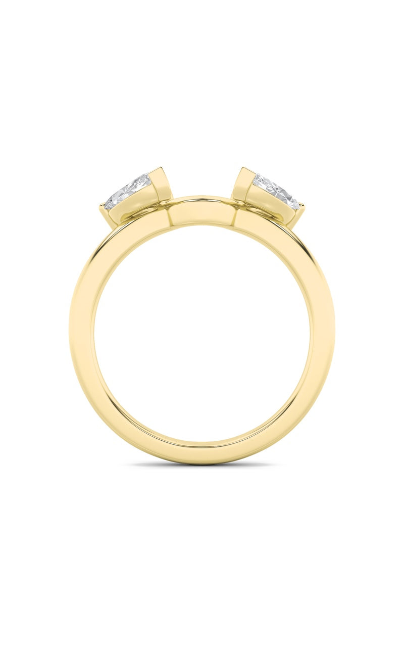 1Cttw Marquise Shaped Lab Grown Diamond (F/VS) Wrap Ring in 14K Gold