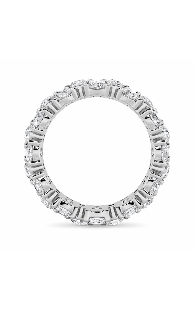 5Cttw Round Shaped Lab Grown Diamond (F/VS) Eternity Band Ring in 14K Gold