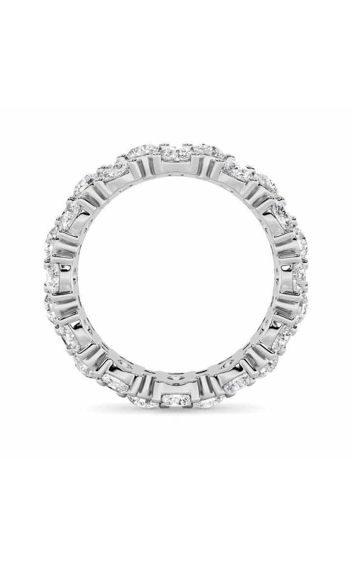 5Cttw Round Shaped Lab Grown Diamond (F/VS) Eternity Band Ring in 14K Gold