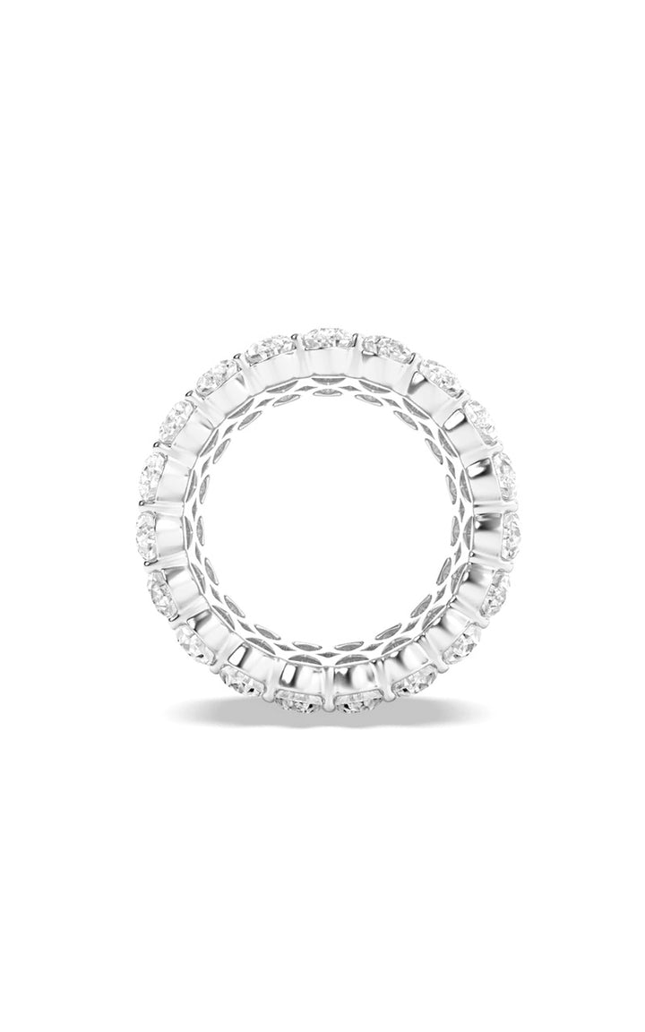 9Cttw Pear Shaped Lab Grown Diamond (F/VS) Eternity Band Ring in 14K Gold