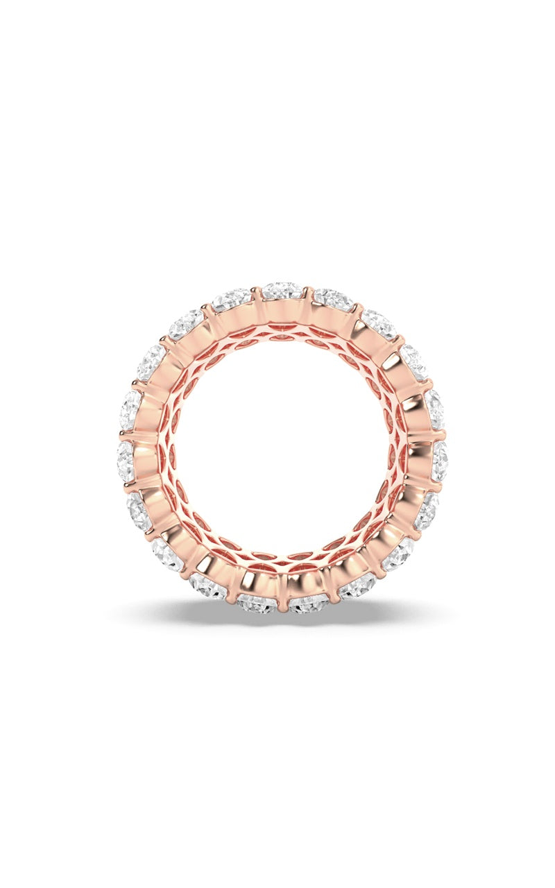 9Cttw Pear Shaped Lab Grown Diamond (F/VS) Eternity Band Ring in 14K Gold