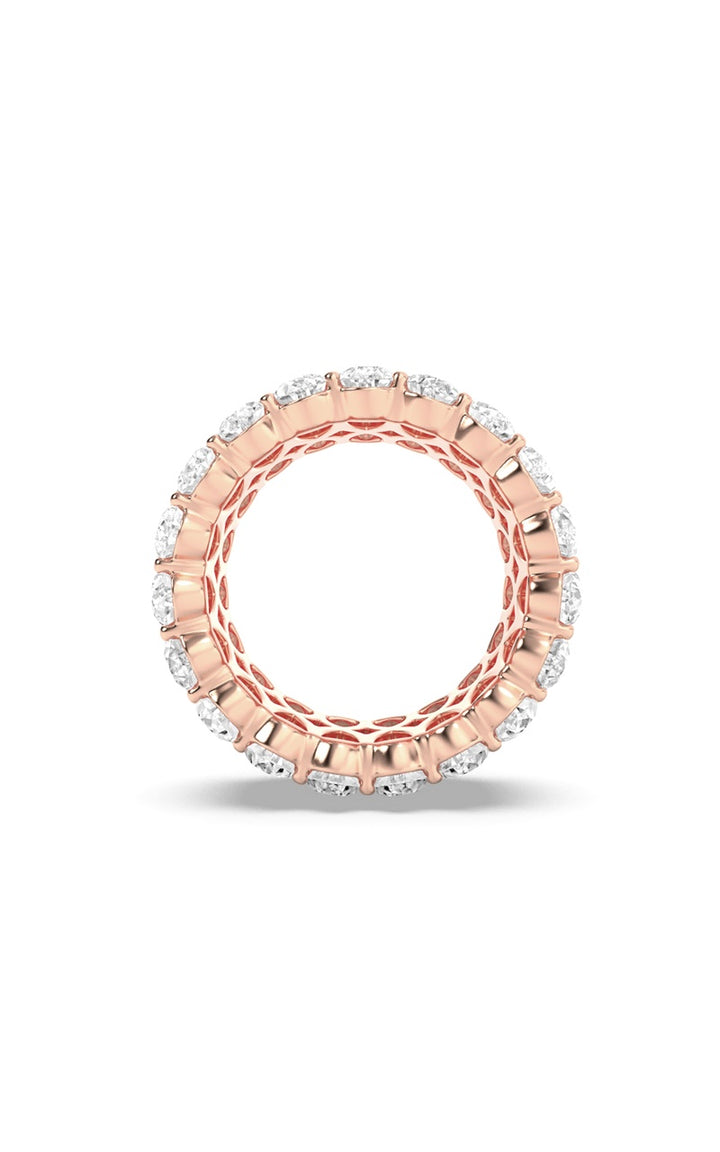 9Cttw Pear Shaped Lab Grown Diamond (F/VS) Eternity Band Ring in 14K Gold