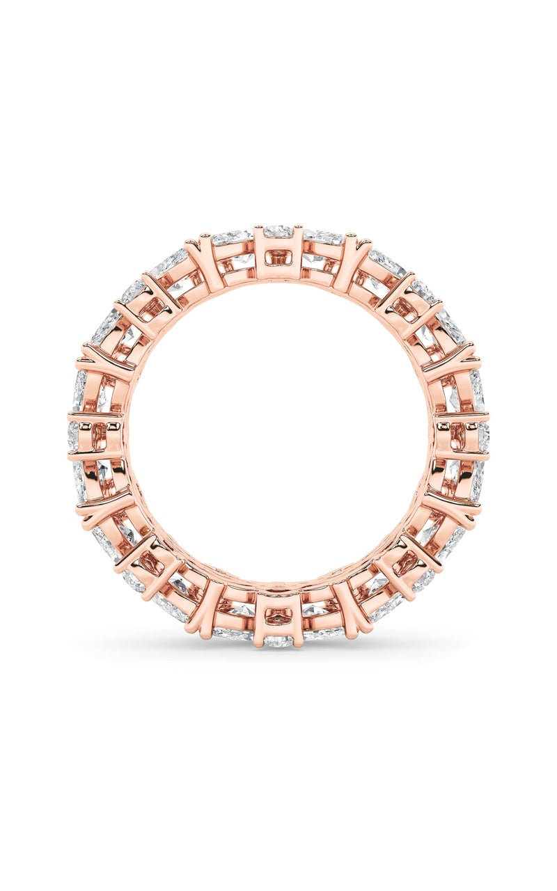 3Cttw Marquise Shaped Lab Grown Diamond (F/VVS) Eternity Band Ring in 14K Gold
