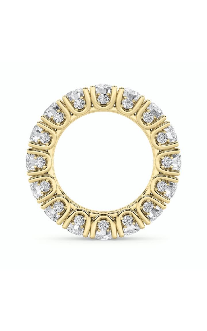7Cttw Round Shaped Lab Grown Diamond (F/VS) Eternity Band Ring in 14K Gold