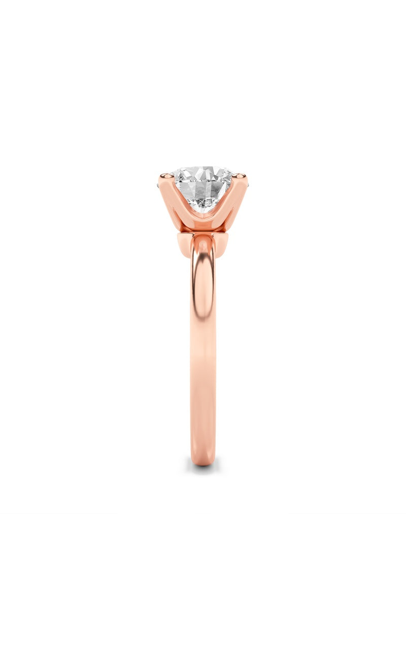 2Cttw Round Shaped Lab Grown Diamond (F/VS) Classic Solitaire Engagement Ring in 14K Gold
