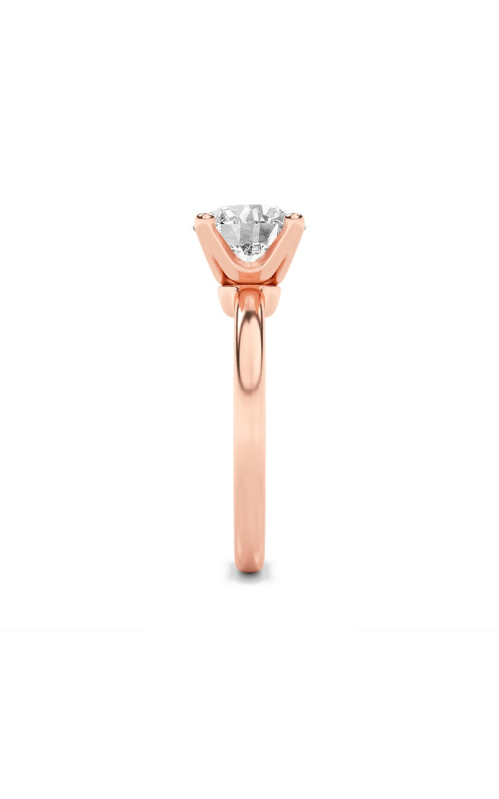 2Cttw Round Shaped Lab Grown Diamond (F/VS) Classic Solitaire Engagement Ring in 14K Gold