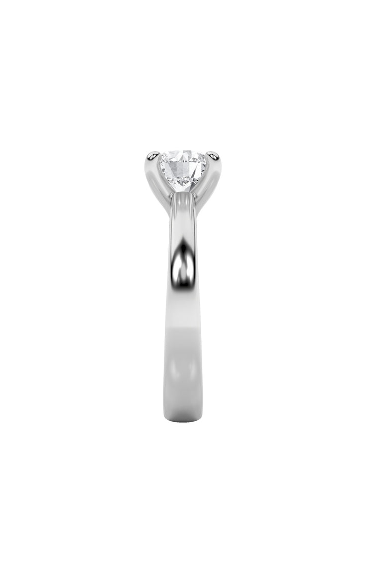 1.5Cttw Round Shaped Lab Grown Diamond (E/VS) Classic Solitaire Engagement Ring in 14K Gold
