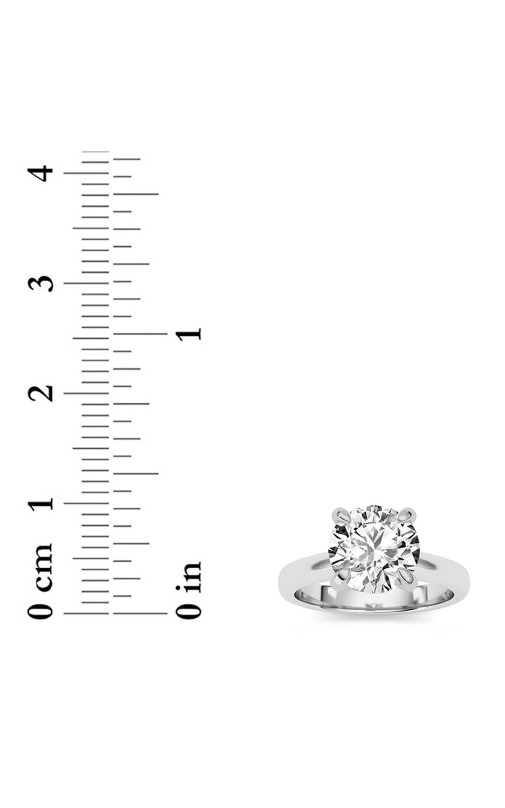 2Cttw Round Shaped Lab Grown Diamond (E/VS) Classic Solitaire Engagement Ring in 14K Gold