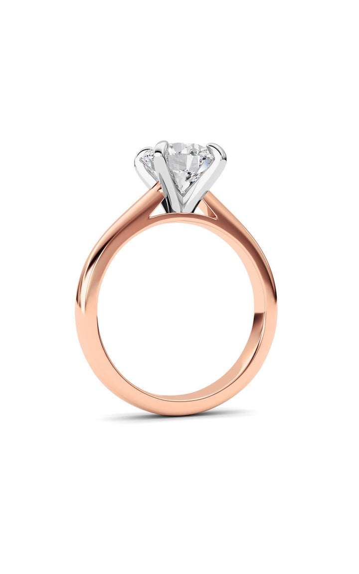 2Cttw Round Shaped Lab Grown Diamond (E/VS) Classic Solitaire Engagement Ring in 14K Gold
