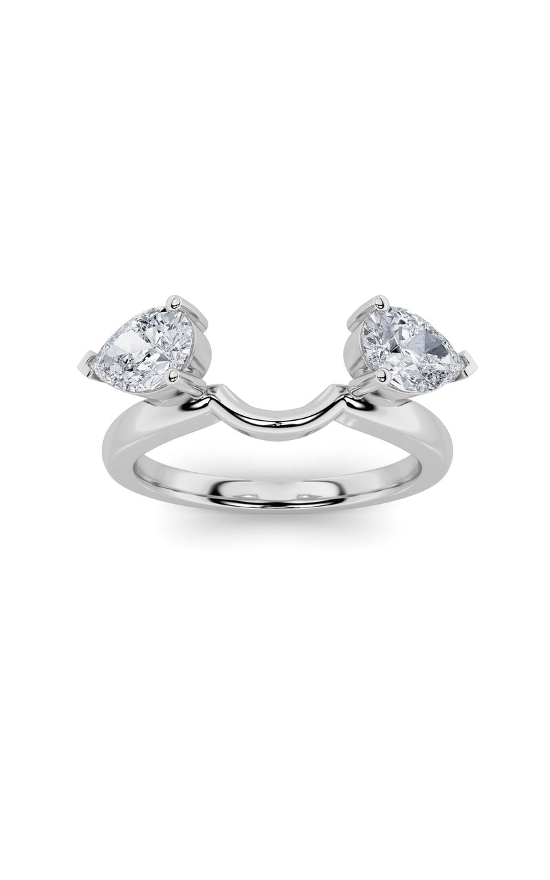 1CTW Pear Shaped Lab Grown Diamond (F/VS) Wrap Ring in 14K Gold